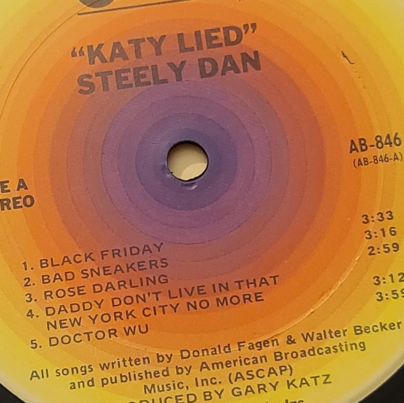 Steely Dan Katy Lied vintage record album. Black LP VGUC - Picture 10 of 16